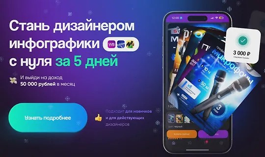 Стань дизайнером инфографики с нуля за 5 дней (2024)
