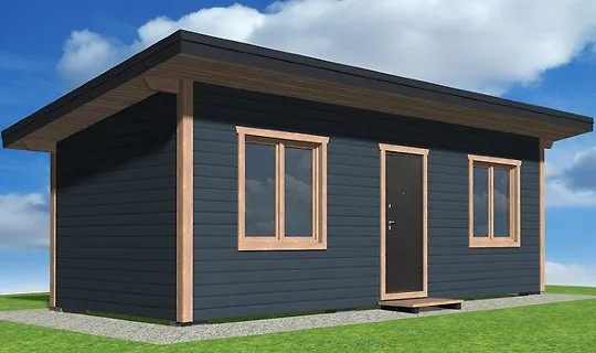 Проект каркасной бытовки 8 х 3 (2024)